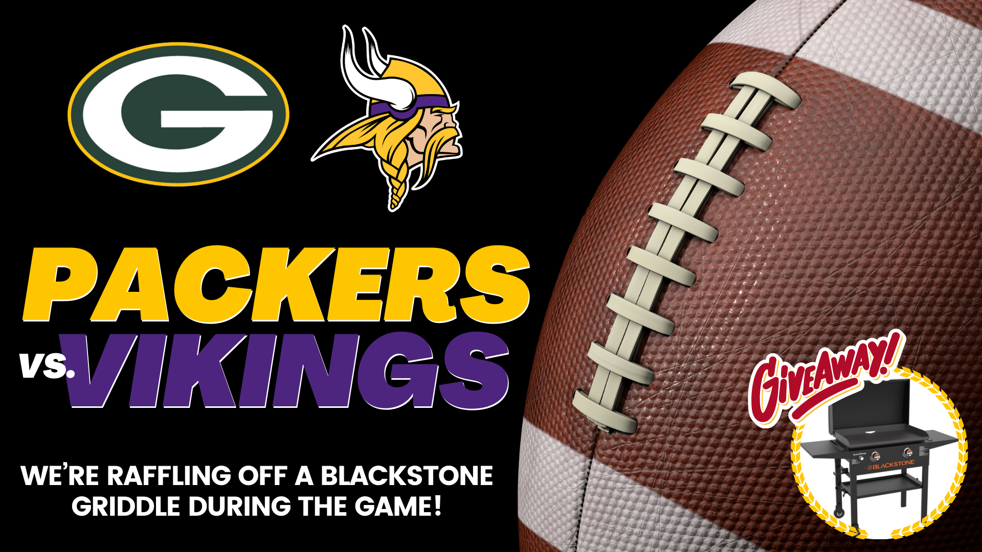 PACKERS VS. VIKINGS WATCH PARTY