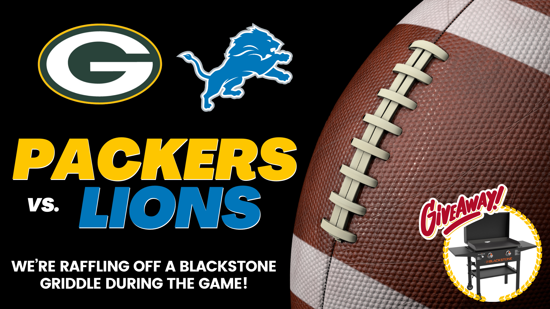 PACKERS VS. LIONS WATCH PARTY